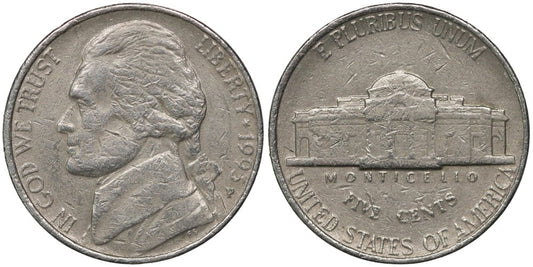 USA 5 CENTAVOS 1995 P