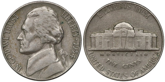 USA 5 CENTAVOS 1954