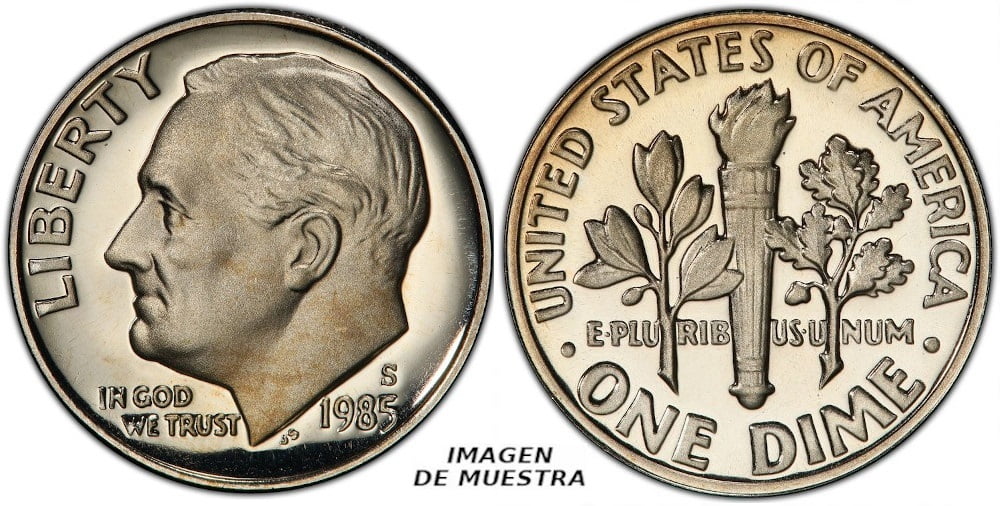 USA DIME 1985 S