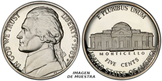 USA 5 CENTAVOS 1983 S