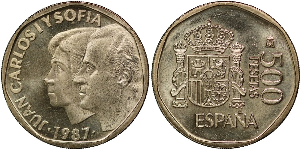 JUAN CARLOS I  500 PESETAS 1987