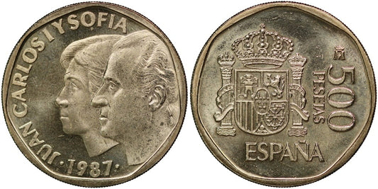 JUAN CARLOS I  500 PESETAS 1987