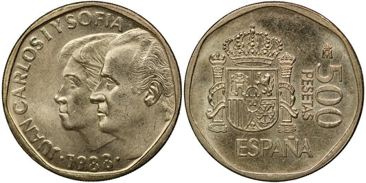 JUAN CARLOS I  500 PESETAS 1988