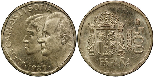 JUAN CARLOS I  500 PESETAS 1989