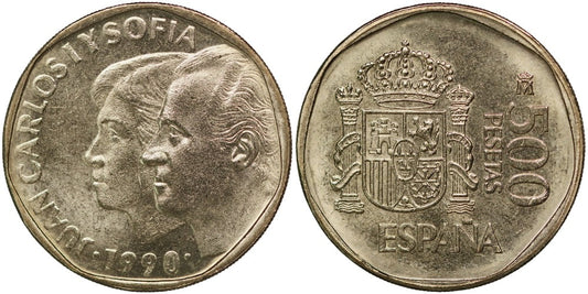 JUAN CARLOS I  500 PESETAS 1990