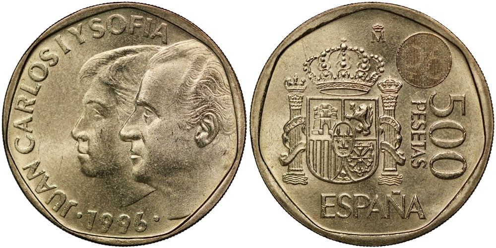 JUAN CARLOS I  500 PESETAS 1996