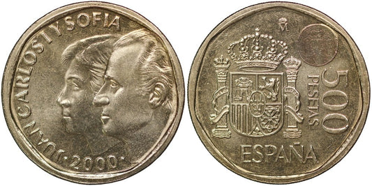 JUAN CARLOS I  500 PESETAS 2000