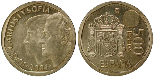 JUAN CARLOS I  500 PESETAS 2001