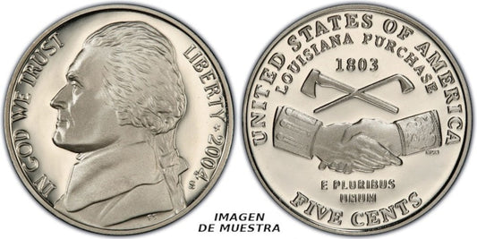 USA 5 CENTAVOS 2004 S PEACE MEDA
