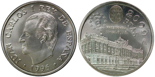ESPAÑA 2000 PESETAS 1995 PRESIDENCIA DE LA U.E.