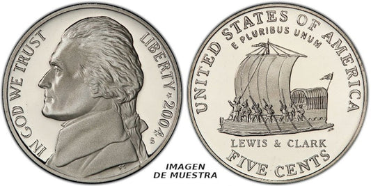 USA 5 CENTAVOS 2004 S KEELBOAT