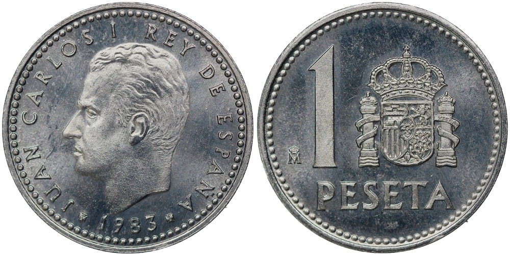 JUAN CARLOS I  1 PESETA 1983