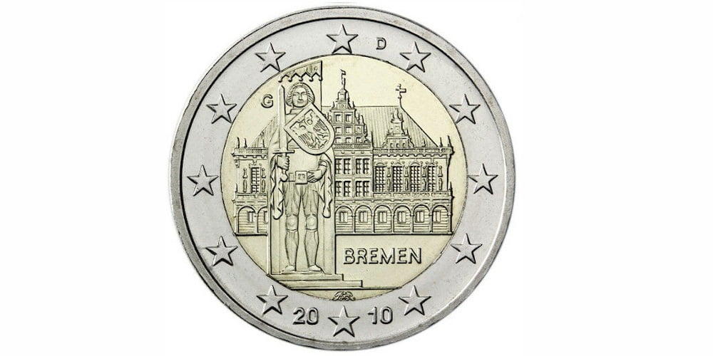 2 EUROS ALEMANIA 2010 BREMEN