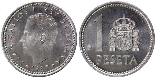 JUAN CARLOS I  1 PESETA 1987