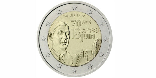 2 EUROS FRANCIA 2010 DE GAULLE – 70 ANIVERSARIO