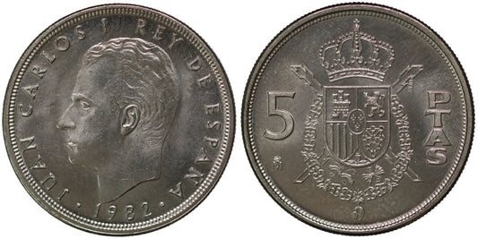 JUAN CARLOS I  5 PESETAS 1982