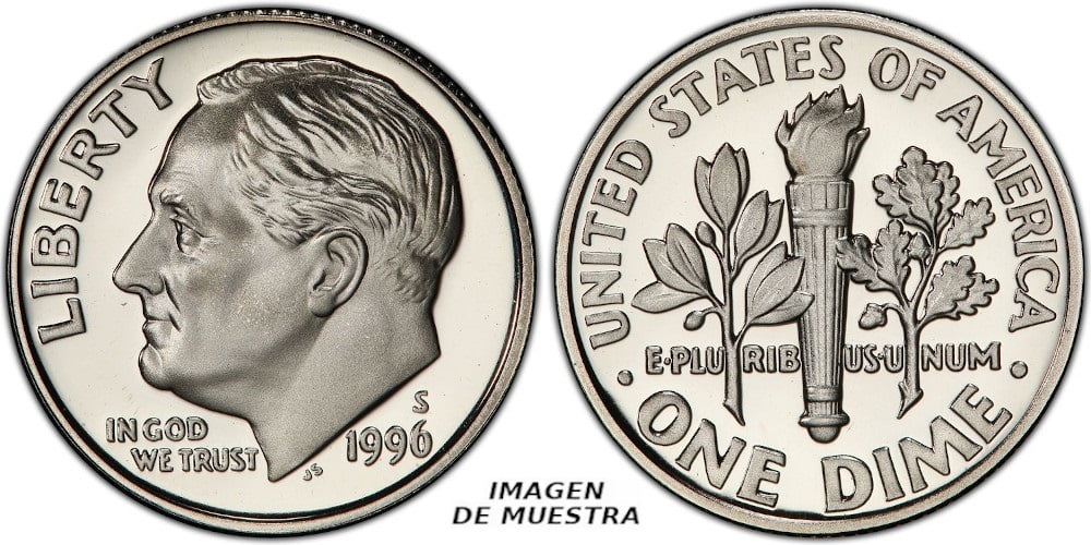 USA DIME 1996 S