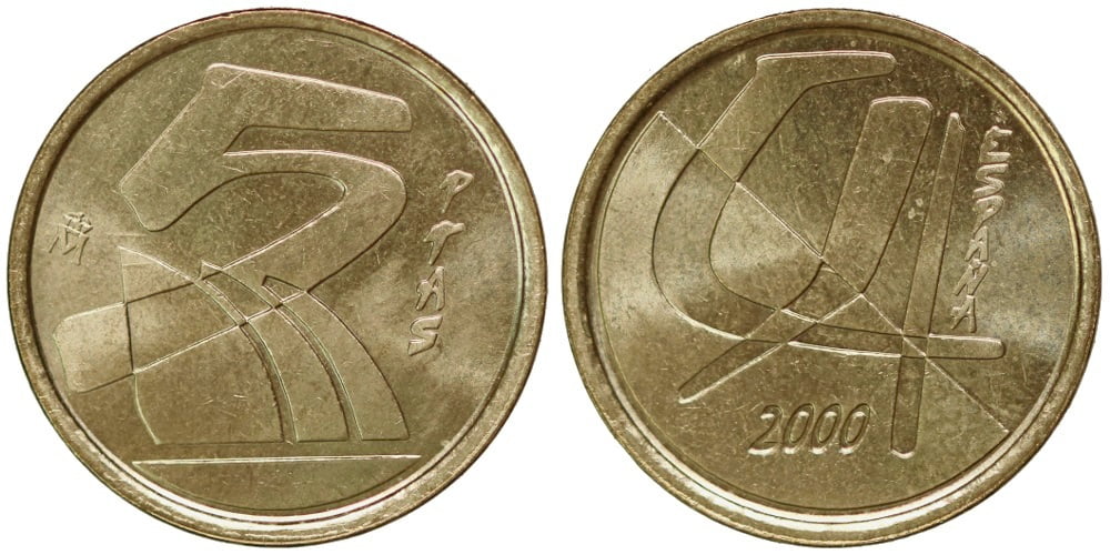 JUAN CARLOS I  5 PESETAS 2000