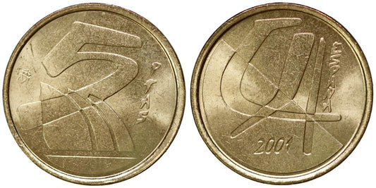 JUAN CARLOS I  5 PESETAS 2001