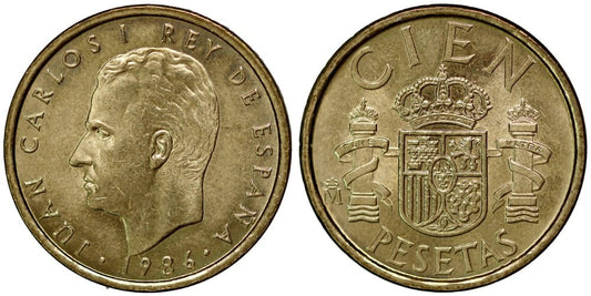 JUAN CARLOS I  100 PESETAS 1986
