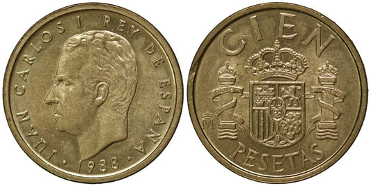 JUAN CARLOS I  100 PESETAS 1988