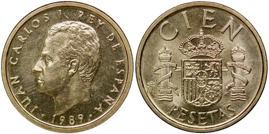 JUAN CARLOS I  100 PESETAS 1989