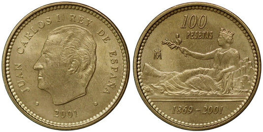 JUAN CARLOS I  100 PESETAS 2001