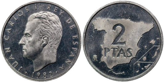 JUAN CARLOS I  2 PESETAS 1982