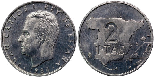 JUAN CARLOS I  2 PESETAS 1984