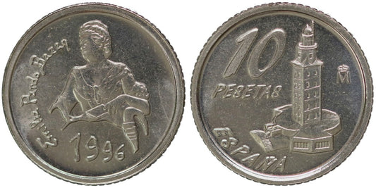 JUAN CARLOS I  10 PESETAS 1996