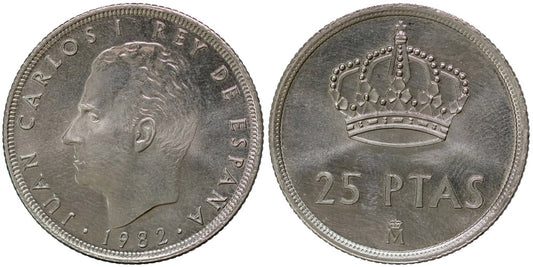 JUAN CARLOS I  25 PESETAS 1982