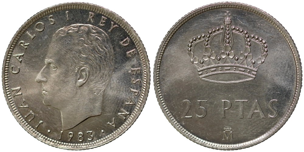 JUAN CARLOS I  25 PESETAS 1983
