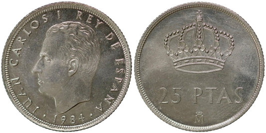 JUAN CARLOS I  25 PESETAS 1984