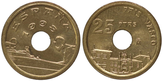 JUAN CARLOS I  25 PESETAS 1993 PAIS VASCO