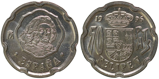 JUAN CARLOS I  50 PESETAS 1996 FELIPE V