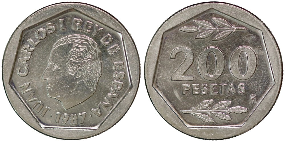 JUAN CARLOS I  200 PESETAS 1987