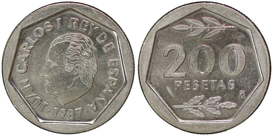 JUAN CARLOS I  200 PESETAS 1987