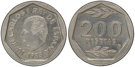 JUAN CARLOS I  200 PESETAS 1988