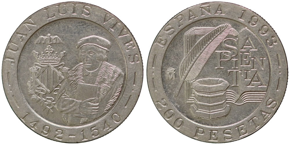 JUAN CARLOS I  200 PESETAS 1993 LUIS VIVES