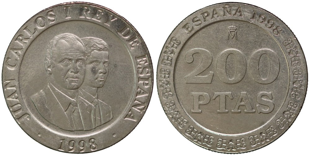 JUAN CARLOS I  200 PESETAS 1998