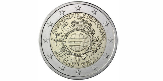 2 EUROS ALEMANIA 2012 ANIVERSARIO DEL EURO
