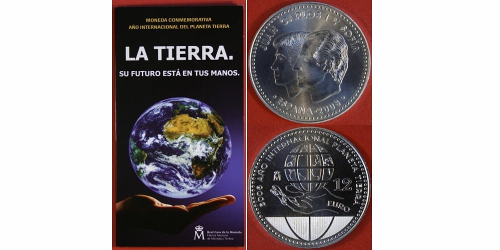 ESPAÑA CARTERA 12 EUROS 2008 LA TIERRA