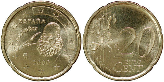 ESPAÑA 20 CENTIMOS DE EURO 2000