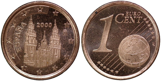 ESPAÑA 1 CENTIMO DE EURO 2000