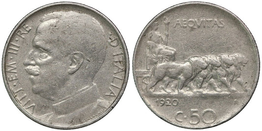 ITALIA 50 CENTESIMI 1920